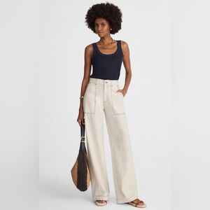 NWT Madewell Superwide-Leg Utility Jeans in Vintage Canvas